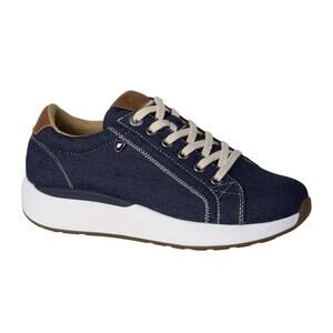 NEW XELERO women's heidi canvas sneakers in navy
